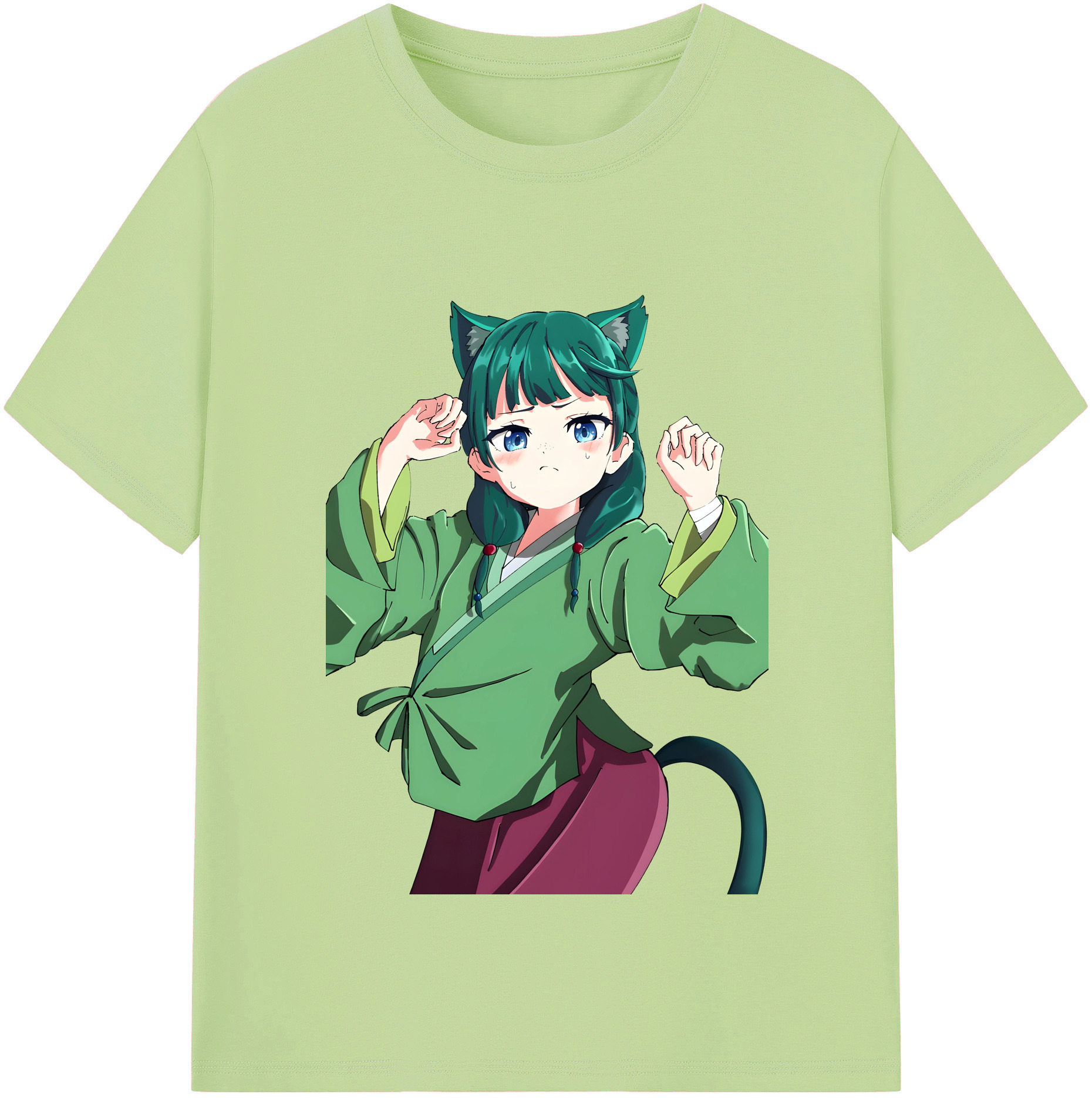 （画像用） 薬屋のひとりごと The Apothecary Diaries 綿100％半袖Tシャツ（フロントプリント）